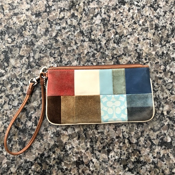 Coach Handbags - 🌸Coach Patchwork Wristlet